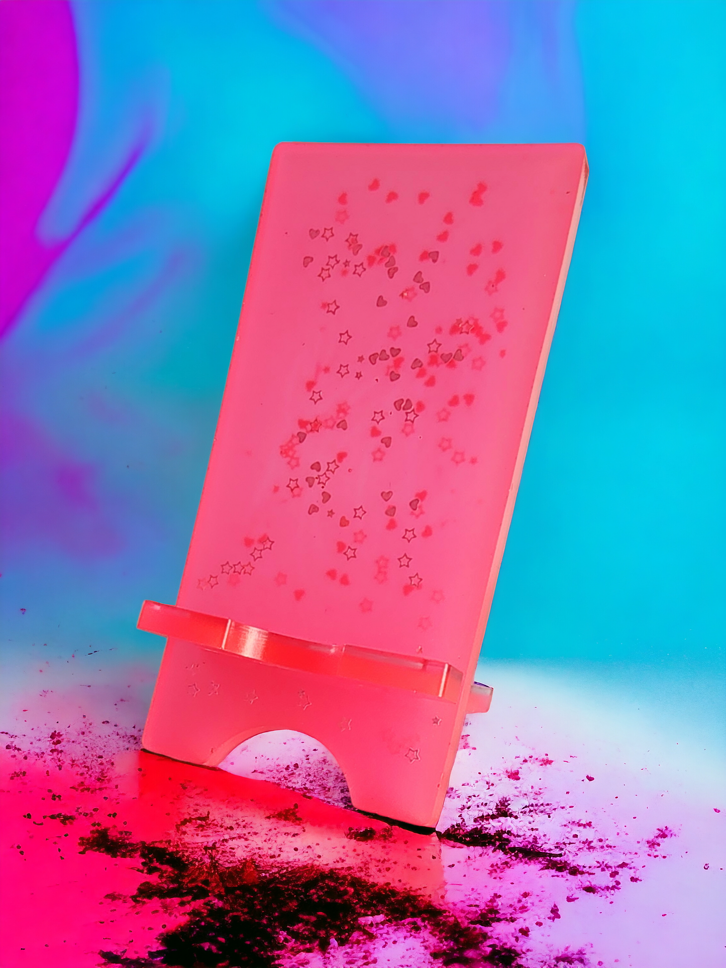 Pink Glow in the Dark Phone Stand