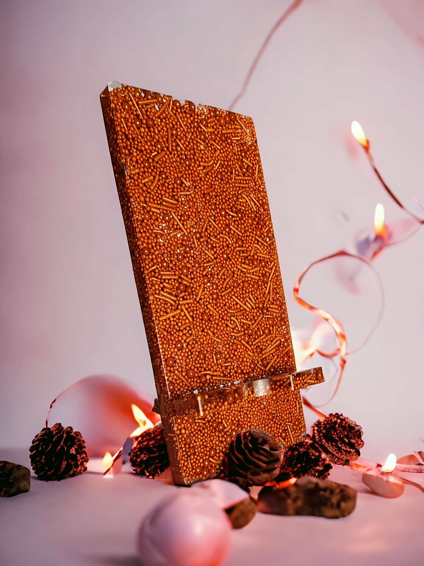 Golden Sprinkles Phone Stand