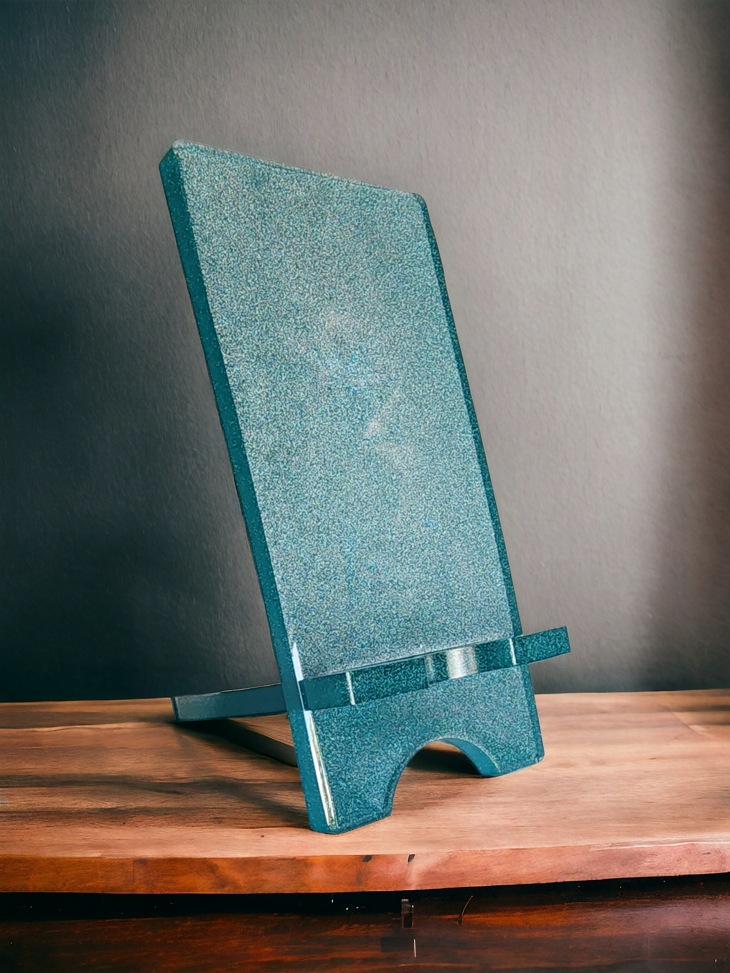 Laser Blue Mica Phone Stand